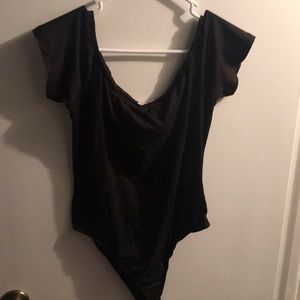 Black Onesie Off Shoulder